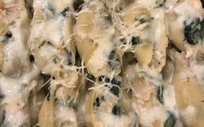 Easy, Delicious, Chicken Alfredo Stuffed Shells