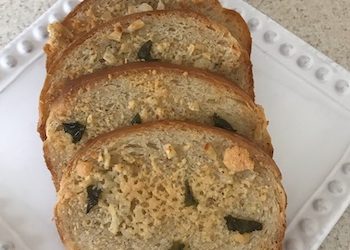 Easy Buttery Sourdough Garlic Bread (with fresh basil)