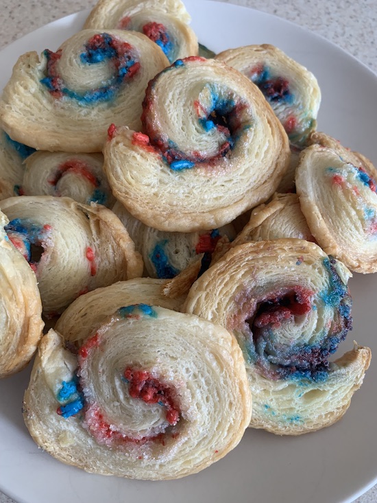 Easy Red, White and Blue Palmiers
